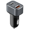 Autoladegerät mit schnellem Laden Power Delivery 3.0 und Quick Charge 3.0 | 60W | KP-2UC-Black