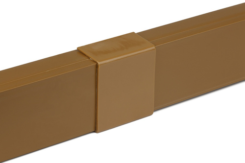 Kabelkanal mit Abdeckung für TV- und Audiokabel | 1 m, 40x20 mm | braun | ZXC-20-1M