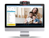 Webkamera FULL HD | Autofokus | Sensor F37 Multi-Linse 1080p | Q10-Schwarz
