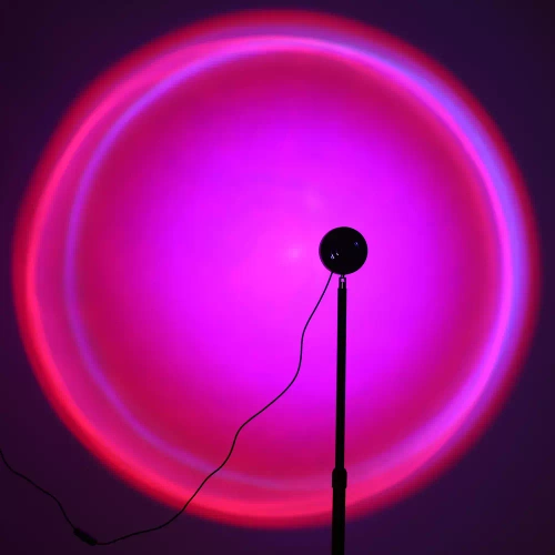 Stehende Stimmungsprojektorlampe, RGB-LED-Lampe | Höhenverstellbar 103-180cm | 16 Farben, Dimmung | DQ-SL1.2M