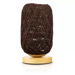 Rattan-Nachttischlampe | Stilvolle Tischlampe | ZBD-C2314-BR