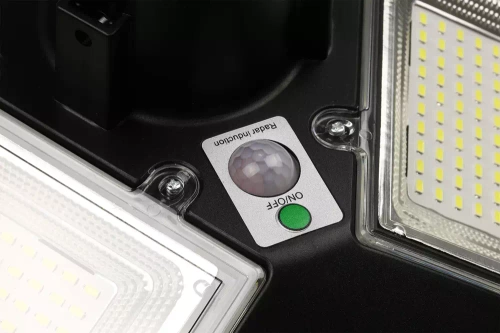 Straßenlaterne, Solar-LED-UFO-Lampe | 300W, 8Ah, IP65, 240 LED SMD5730 | großer 6V/13W Solarpanel | Fernbedienung | LDT-B240