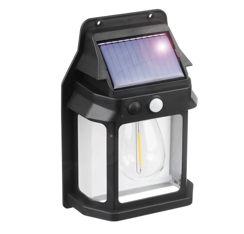 Solar-Wandleuchte LED | Lampe mit Dämmerungs- und Bewegungssensor | Solar-Außenbeleuchtung | TG-TY13501