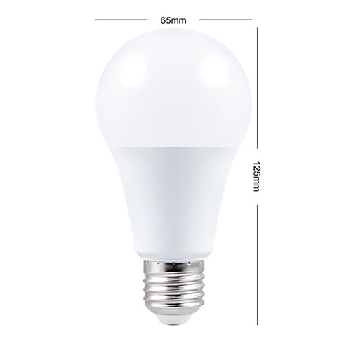 LED RGB Glühbirne 16 Farben | Gewinde E27 | Kugel | IR-Fernbedienung | A70-RGB-12W