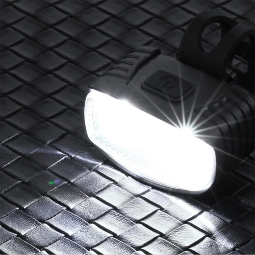 USB-LED-Fahrradlicht-Set – Vorne Weiß + Hinten Rot | Leistungsstarke Fahrradbeleuchtung| mit Batterie | BK-L8005