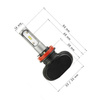 H9 H11 LED Scheinwerferlampen | CSP 50W 8000 lm | 2 Stück