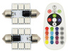RGB-C5W-Kit | Zwei C5W-RGB-LED-Lampen | Farbfernbedienung