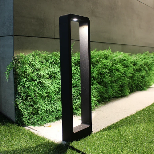 Moderne Stehleuchte für den Garten, LED-Säule | Aluminium 80cm, IP54, 10W=1200lm | LLM-80CM