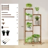 Holz Blumenständer für Töpfe | Pflanzenständer | Blumenregal | NZ238-BAMBOO