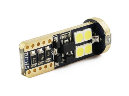 LED-Autolampe W5W T10 12 SMD CREE 3030 BLISTER ORANGE