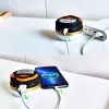 LED-Campinglampe | Taschenlampe mit Magnet und Powerbank-Funktion, 4 Leuchtmodi, SOS, 1.800 mAh, 300 lm, bis zu 20 h Laufzeit | HWL-003