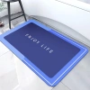 Badematte | Schnelltrocknender Badteppich | Rutschfester Badteppich | GZN-640-BLUE