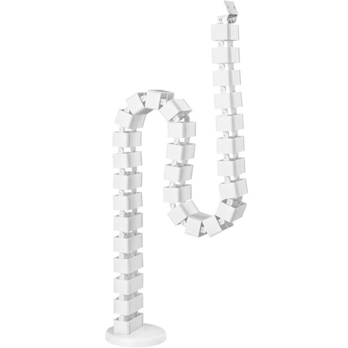Kabel- und Drahtabdeckung 1,3m | Vertikaler Kabelkanal | Weiß | QN-1501