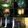 Solar-Gartenlampe LED mit Erdspieß | weiß, warmweißes Licht | Strahler SPOT | 250lm, 2200mAh, 4 LED | YNG-4LED