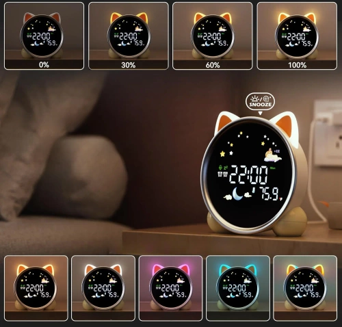 LED-Wecker mit Lichtfunktion | Timer integriert | SG-7-W