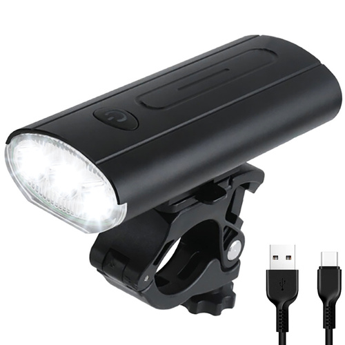 LED-Fahrrad-Frontleuchte PREMIUM | Aluminium | 3x XM-L T6 CREE LED, 750 lm, 6 Leuchtmodi, 3.000 mAh Akku, Powerbank-Funktion | L9
