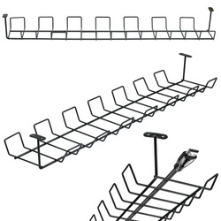 Kabel-Organizer für Schreibtischunterbau | Schwarz | ZW-J725