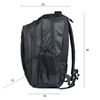 Universaler, robuster Rucksack mit Laptopfach | 30l, 3 Fächer, ballistisches Nylon 1680D | schwarz | BR11