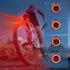 Intelligentes Fahrradrücklicht mit Alarm | 4-in-1 LED-Fahrradalarm | Bremslicht mit Hupe 110 dB | BBL-A6