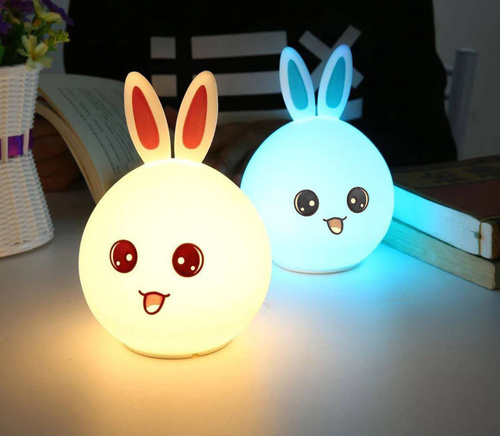 LED-Nachtlicht Silikon Hase | RGB | 3 W | NL-07