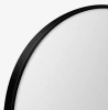 Schwarze, runde LED-Deckenleuchte 24W | Flimmerfreies Aufbaupanel | RLB-C30W-B