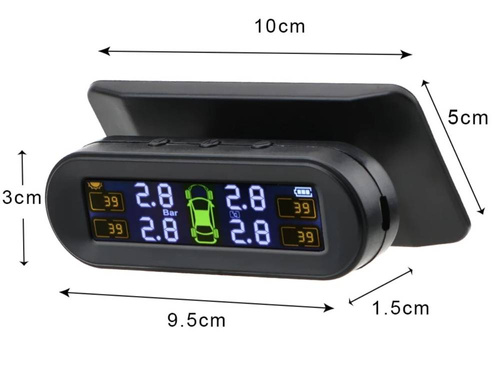 Solaranlage TPMS | 4 Reifendruck- und Temperatursensoren | TPMS-H1-1
