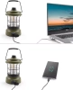LED Campinglampe im Retro-Stil mit Powerbank-Funktion | Stufenlose Helligkeits- und Farbregelung | 3000mAh, 20-260lm, 5-120h, IPX6 | Weiß | MY-880