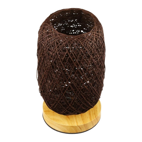 Rattan-Nachttischlampe | Stilvolle Tischlampe | ZBD-C2314-BR