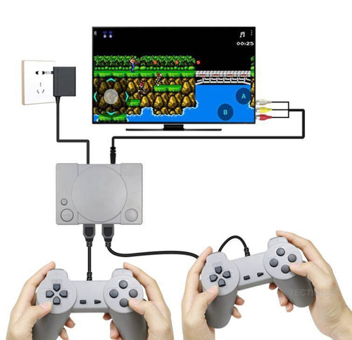 Konsole RV Retro | 16 eingebaute 8-Bit-Spiele | 2 Controller + Pistole | RS-70