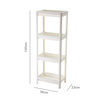 Mobile Badschrank | 4 Ablagen | SR2308