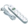 Steckdosenleiste 4 Steckdosen + 4 USB-Anschlüsse | Verlängerungskabel 1,8 m | LH-4423