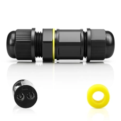 Wasserdichte Kabelmuffe IP68 | Schraubverbinder 2-polig 450 V 17,5 A für Kabel 4–8 mm | M682-A