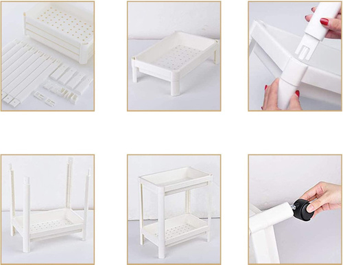 Mobile Badschrank | 4 Ablagen | SR2308