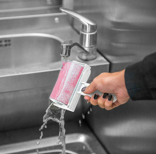 Abrollrolle | Kleiderrolle | Fellbürste | WHS-282-PINK