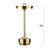 Tischlampe mit eingebautem Akku | Nachtlicht mit drei Leuchtfarben | Stimmungsvolle Lampe für Hotel, Restaurant | HJA30-GOLD