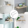 Regalhalterung | Klappbare Regalstützen | Klappbare Regalstützen für Regalböden | FB-A40CM-WHITE