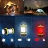 LED-Campinglampe mit Powerbank-Funktion, Outdoor-Taschenlampe | 800 lm, 3.700 mAh, bis zu 20 h Laufzeit, 6 Leuchtmodi, rotes Licht, IPX4 | HC-260