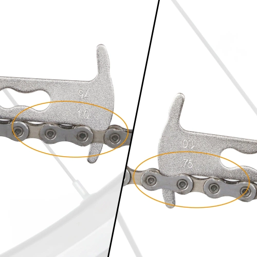 Kettenverschleißmessgerät | Präzisionstester für Fahrradketten | KC-T12