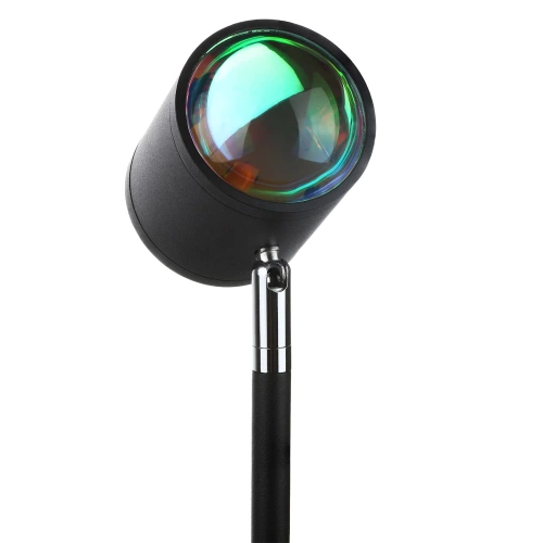 Stehlampe Stimmungslicht | Sonnenuntergang Projektor | Lampe mit austauschbaren farbigen Einsätzen | RB-C150-Schwarz
