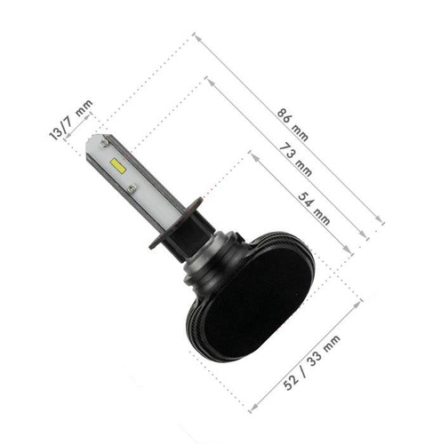 H1 LED Scheinwerferlampen | CSP 50W 8000 lm | 2 Stück