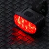 USB-LED-Fahrradlicht-Set – Vorne Weiß + Hinten Rot | Leistungsstarke Fahrradbeleuchtung| mit Batterie | BK-L8005