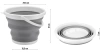 Faltbarer Eimer | Silikon | Tragbar | XCP-5L-GREY