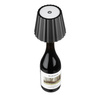 Tischlampe zum Aufstecken auf eine Flasche | HJA47-SCHWARZ | LED-Tischlampe mit eingebautem Akku