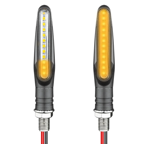 Dynamische LED Blinker für Motorräder | 12 LEDs | Blase | 2 Stück | MSL-12LED-02
