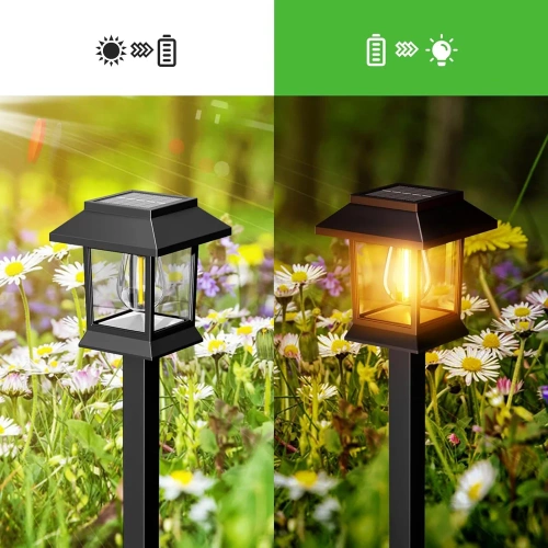 LED Solar Gartenlaterne | Elegante Säule | HK-115B