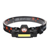 LED Stirnlampe XPE Q5 + COB | Magnet, 500lm, 1000mAh | TL-101-B