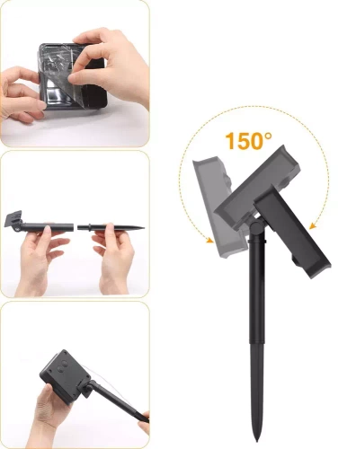 Solar-Girlande, Gartenleuchte zum Einstechen | 200 LED-Lampen, 20m | warmweiß | FLD-200LED-WW