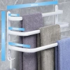 Handtuchhalter | Wandhalterung für das Badezimmer | Badezimmerstange | MJR-50CM-3-WEISS