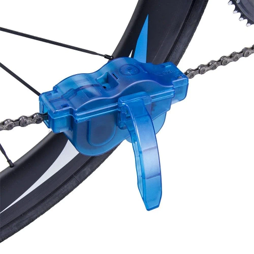 Fahrradkettenreiniger | Tunnelbürste | Reiniger mit 3D-Bürsten | XLQ-634-BL