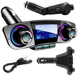 FM-Transmitter mit Bluetooth 5.0 | AUX | SD | 2x USB 2,1 A | BT06